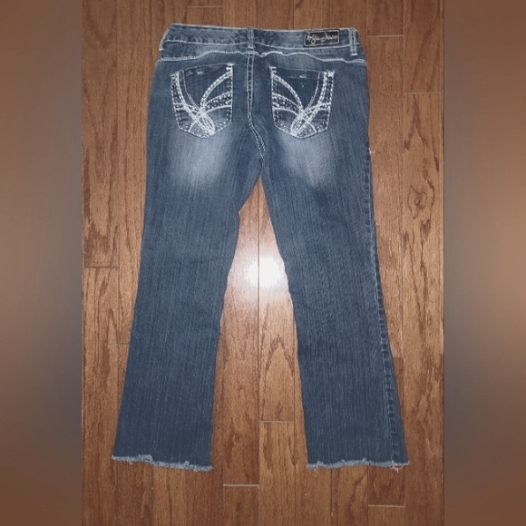 Ariya Jeans Fringed Hem Size 11/12 - Picture 3 of 7